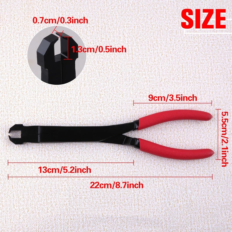 LEONTOOL Straight U-Joint Snap Ring Pliers Push Pin Removal Pliers for Automotive and Medium Duty Trucks, Cars, Equipment, and ATV/UTV, Push Pin Pliers for use with Class 1-5 Vehicles - Image 4